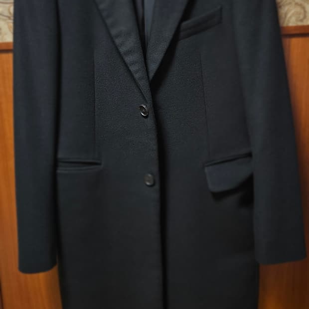 타임 옴므 남자 싱글코트 95 캐시미어 47% 블랙