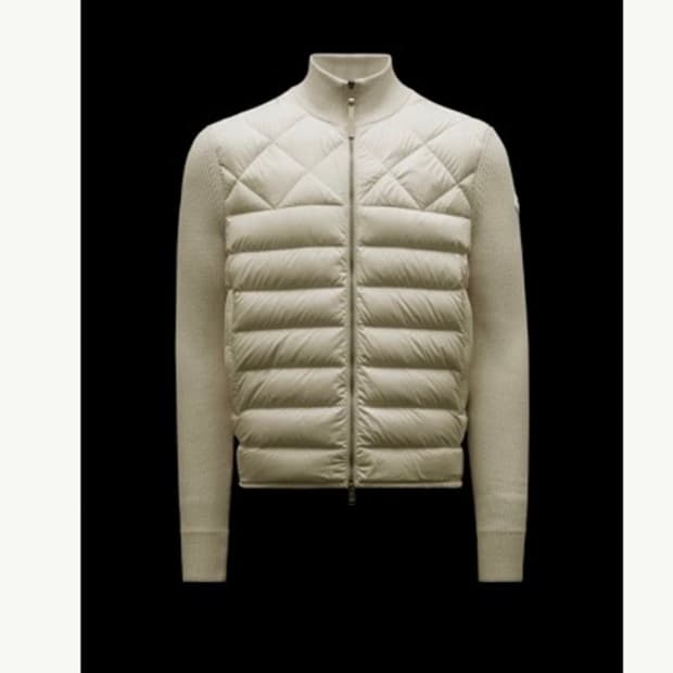 몽클레르 니트패딩 베이지 L사이즈