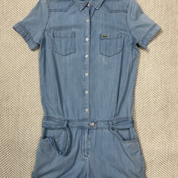 라코스테 데님 점프수트 34