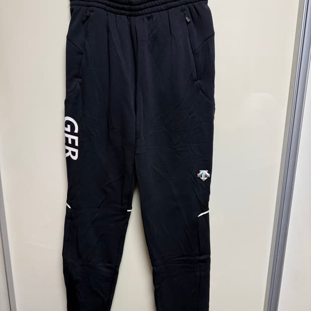 데상트 기모 조거 팬츠 추리닝 블랙