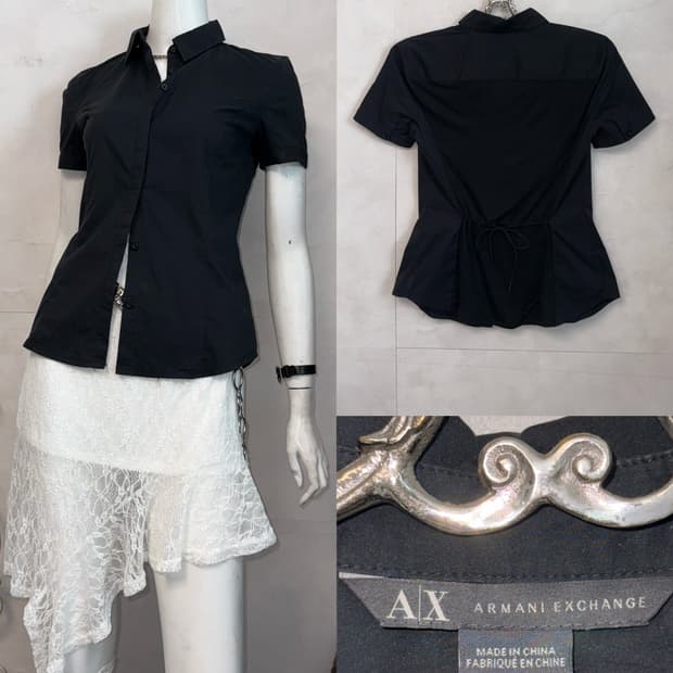 Armani Exchange back strap half shirt