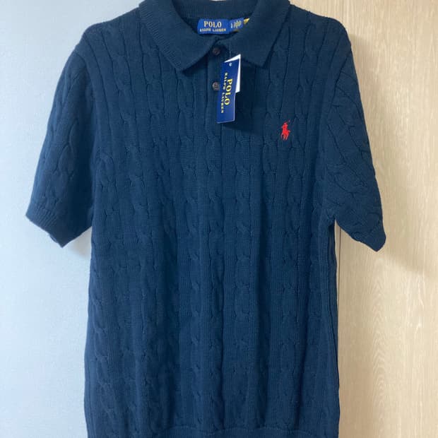 폴로 반팔니트 새상품 L 큐알인증정품