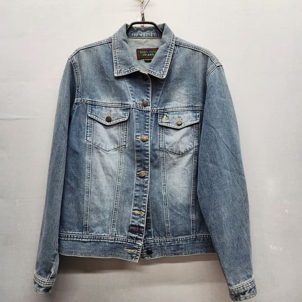 빈폴 로고 웨스턴 워싱 데님 청자켓 100(M)