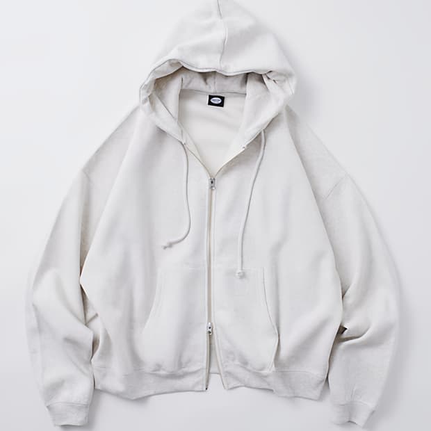 프릭스스토어 12온즈 오버핏 후드집업(오트밀)