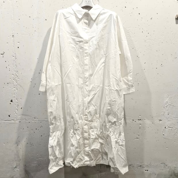 빅사이즈 화이트 셔츠 롱 원피스 새상품