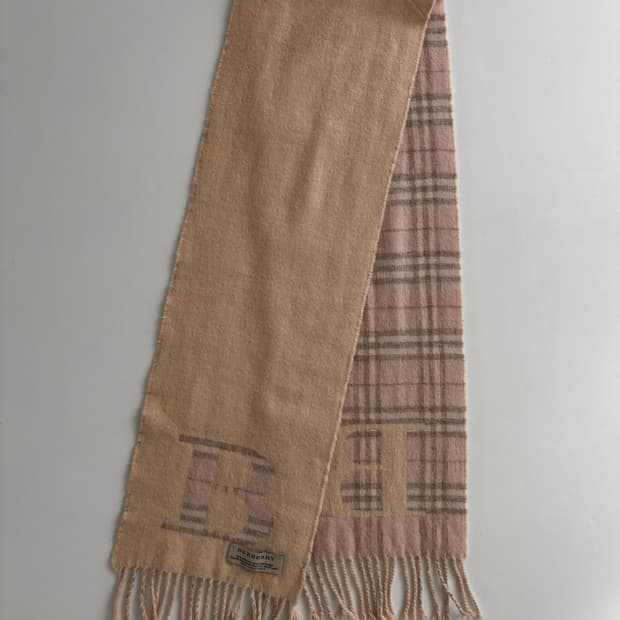 Burberry 버버리 B로고 노바체크 캐시미어 울 머플러