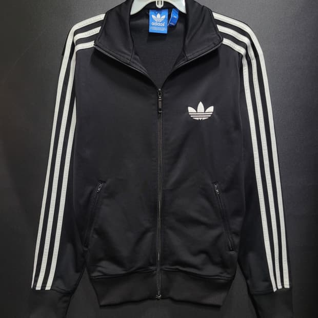 아디다스 불꽃 파이어버드 검흰 트랙탑 져지 