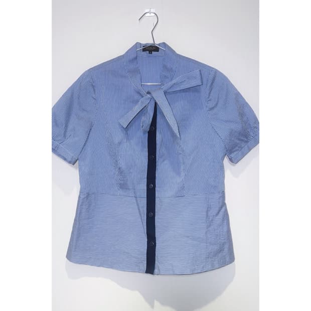 하늘 소라 블라우스 셔츠