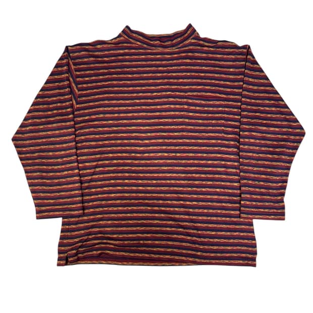 빈티지 90s 엘엘빈 L.L.Bean 멀티스트라이프 롱슬리브 L