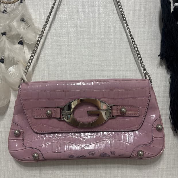 게스 빈티지 가죽 숄더백