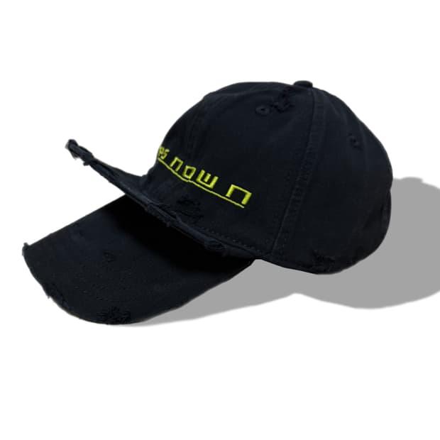 PSN OWN 더블 바이저 캡 블랙