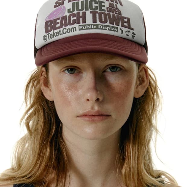 테켓 모자 Be Careful Trucker Cap (버건디)