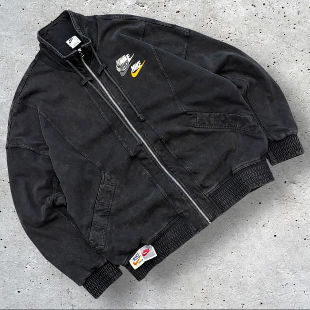[L] 나이키 NSW 블랙 워싱 집업 자켓 B394