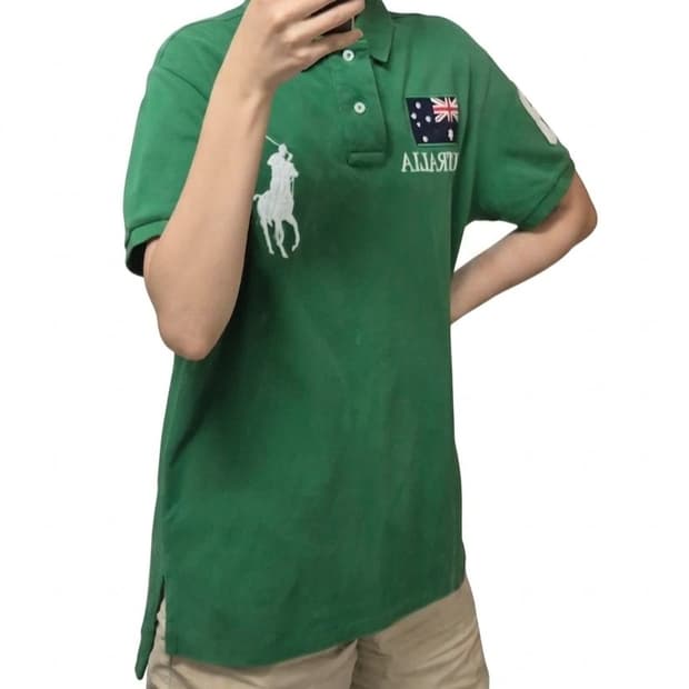 대장급 희귀]💚폴로 랄프로렌 빅포니 반팔카라 티셔츠/치프키프 AUS호주