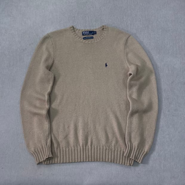 95 폴로랄프로렌 코튼 베이지 니트