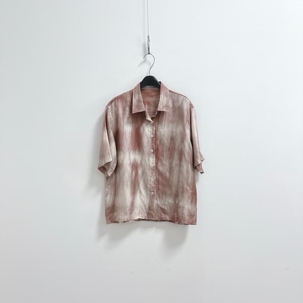 노이아고 핑크 나염 셔츠