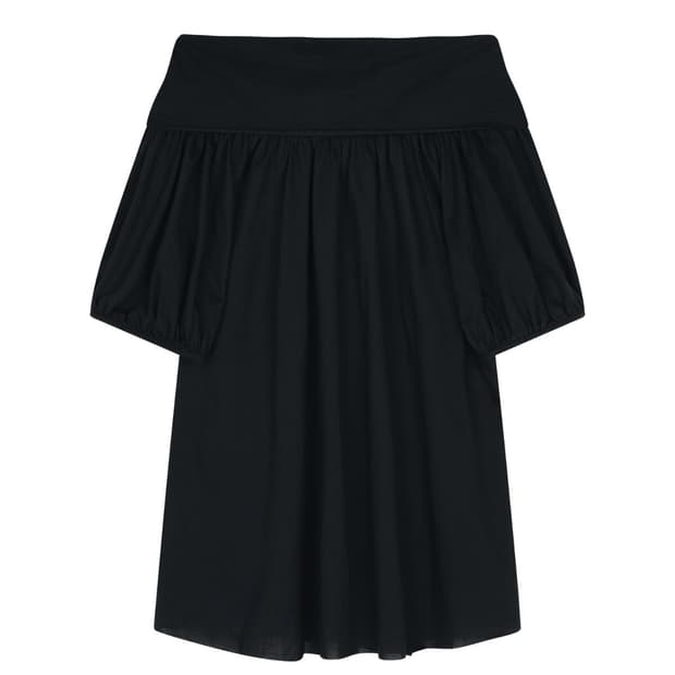 아모르샤이 BACK RIBBON TOP - BLACK