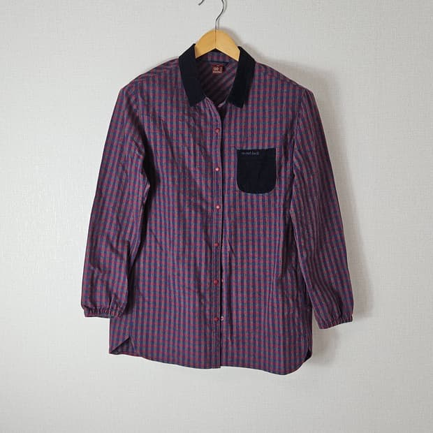 montbell 몽벨 플란넬 빈티지 마멜 버튼셔츠 자켓 스웨이드 M 95