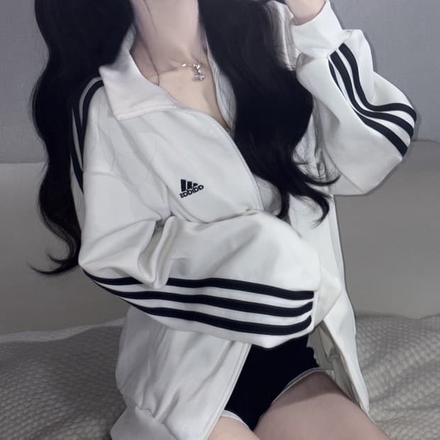 아디다스 베켄바우어 삼선 흰색 집업 져지 m