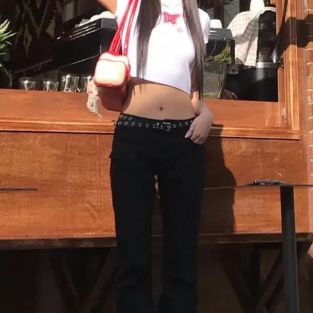 유희 부츠컷 블랙 팬츠