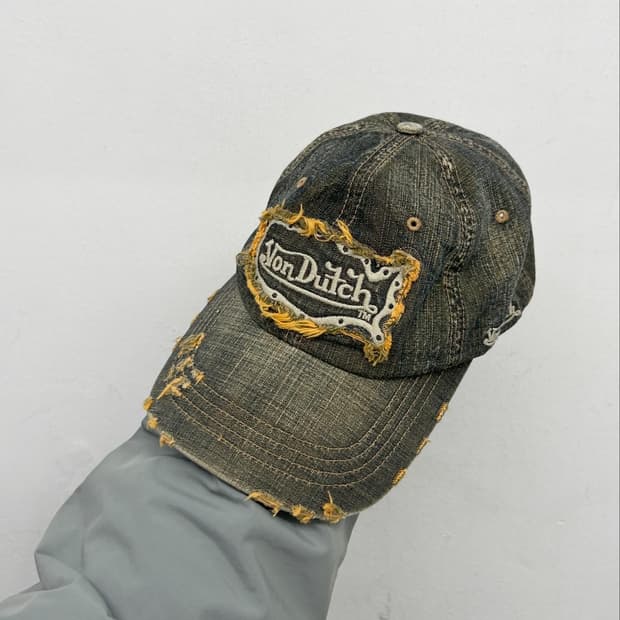 Y2K 본더치 데님 빈티지 캡