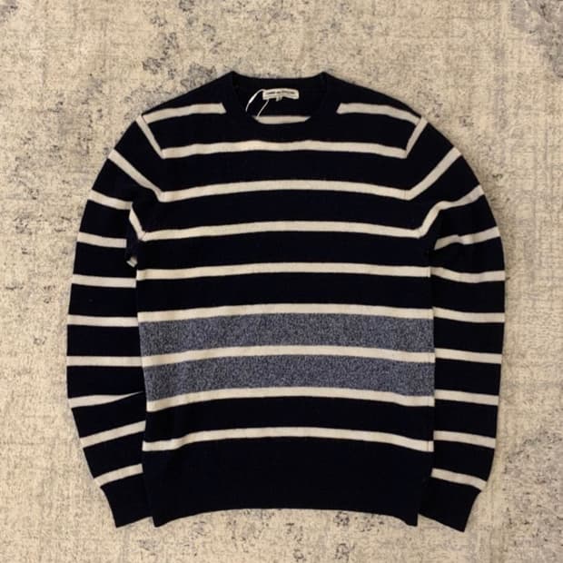 Comme des garcons wool stripe knit sweat