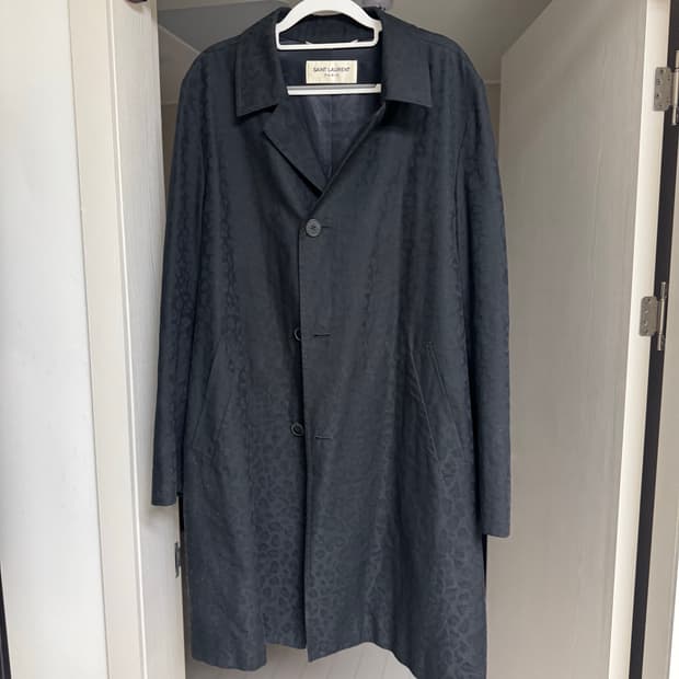 생로랑 레오파드 코트