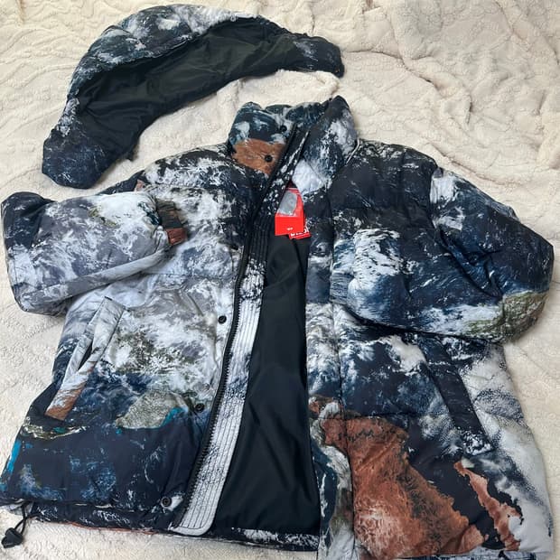 디젤 지구 패딩 W 롤피스 FD 프린트 패딩 - 멀티 컬러 / A1101