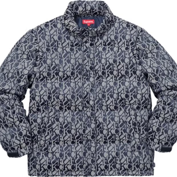 Supreme Fuck 자카드 패딩