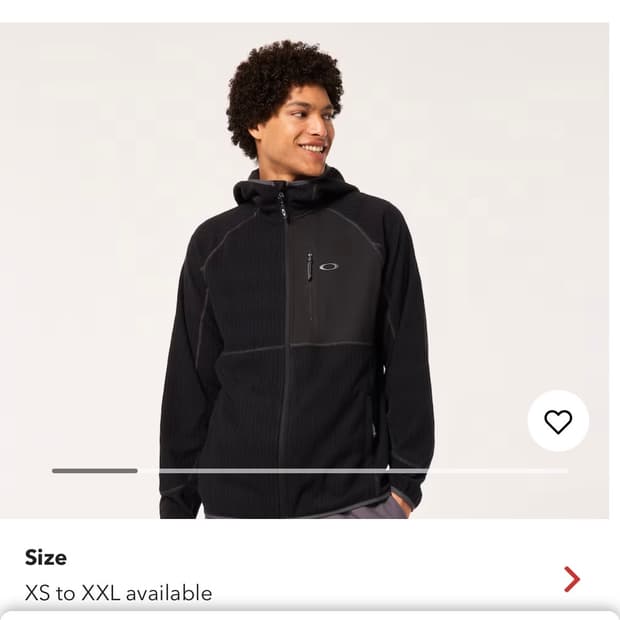 오클리 비스타 풀집업 후리스 M사이즈