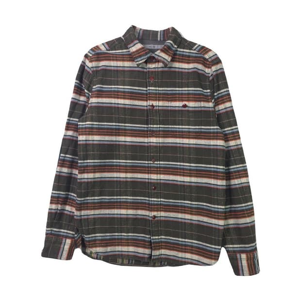 SERIES 시리즈 빈티지 플란넬 엘보패치 체크 셔츠 L