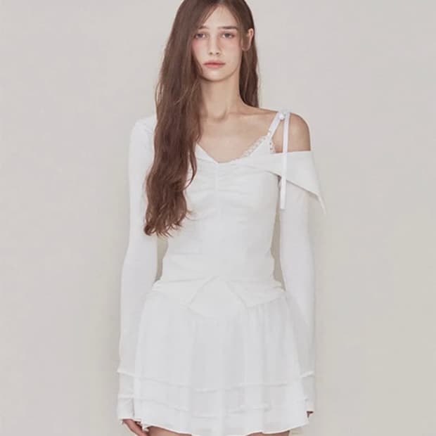 낫유어로즈 버니탑 세트 화이트