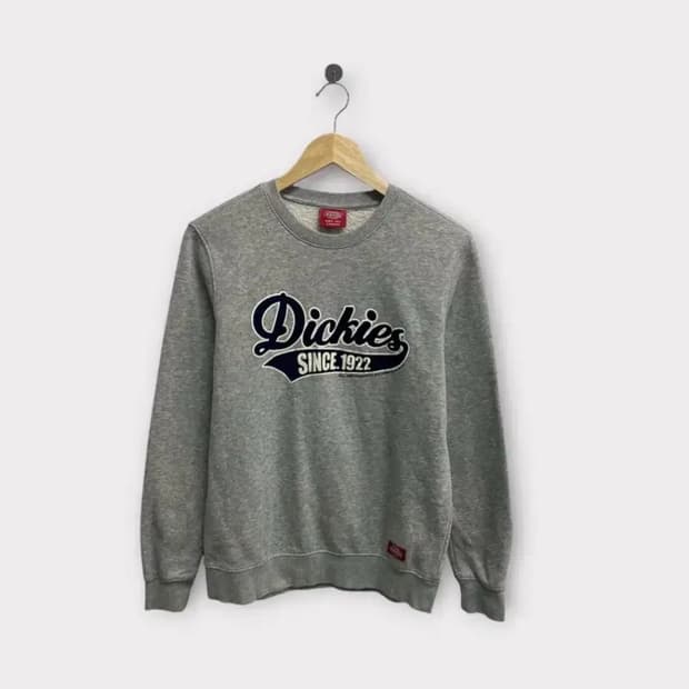 디키즈 Dickies 로고 그레이 기모 맨투맨 S-M