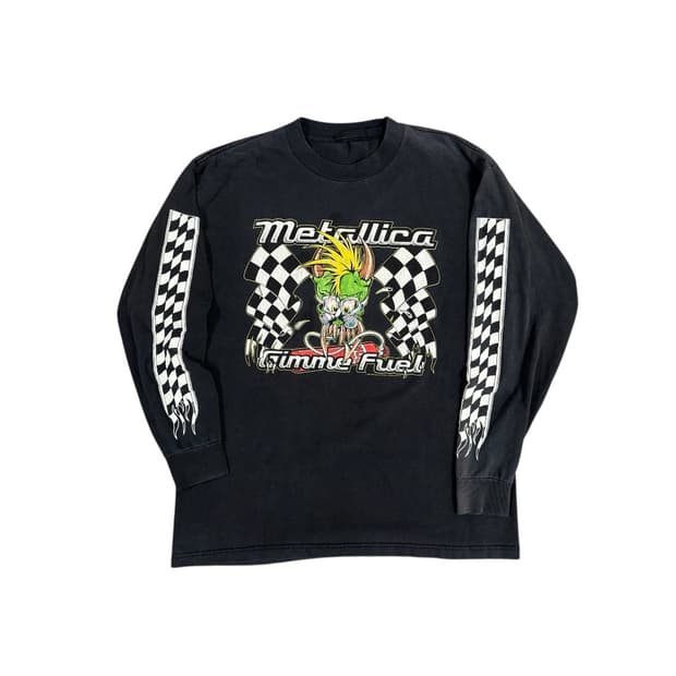 빈티지 90s Metallica 메탈리카 체커보드 롱슬리브