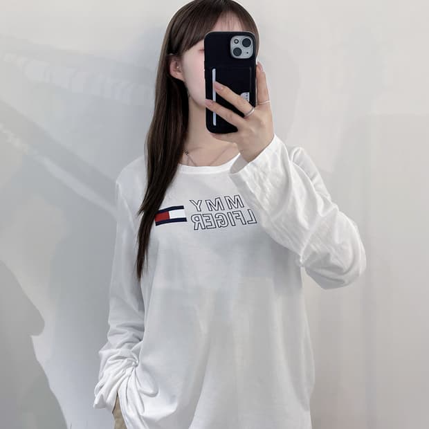 타미힐피거 빅로고 롱슬리브