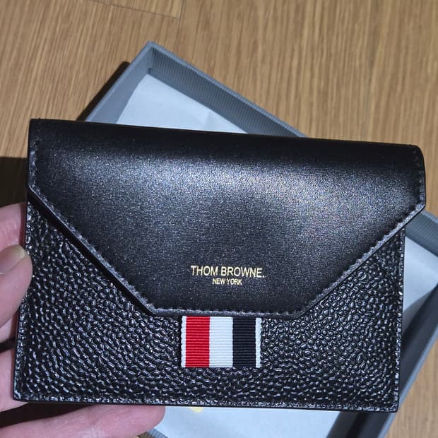 톰브라운 블랙 카드지갑
