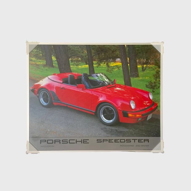포르쉐 스피드스터 빈티지 포스터 (액자포함)