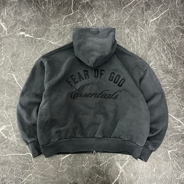 피어오브갓 에센셜 엠브로이더드 클래식 풀오버 후드집업 빈티지