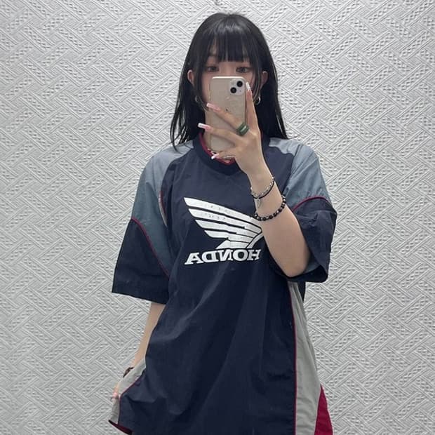 혼다 스피드 트랙 모터사이클 바람막이 반팔 웜업 XL C12192