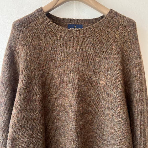 브룩스브라더스 남성 보카시브라운 라운드니트 울니트