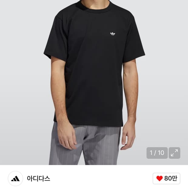 아디다스 슈무 티셔츠 블랙