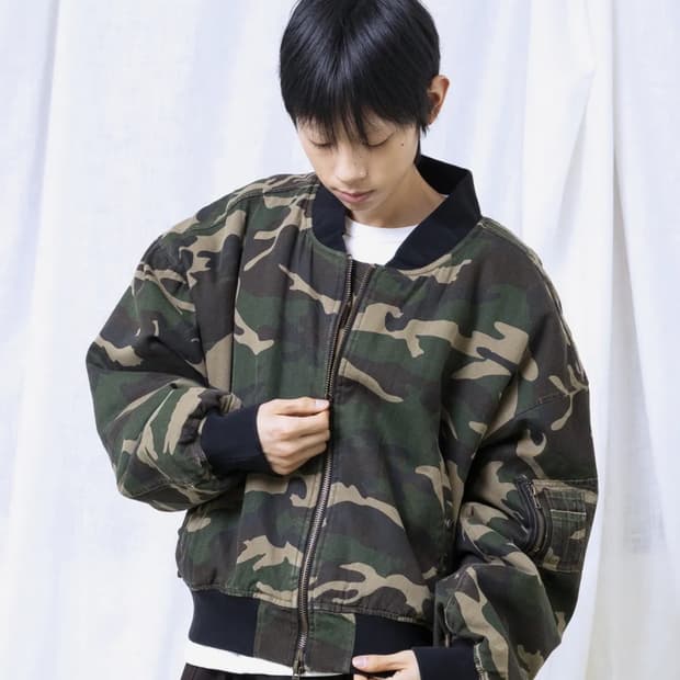 글랙 카모 봄버자켓