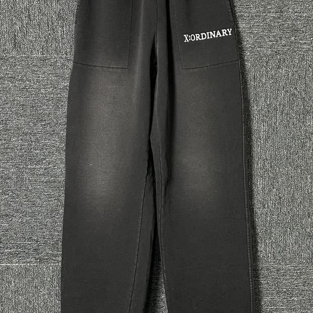 X:ORDINARY 블랙 스웻 팬츠 52