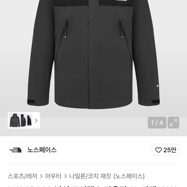 노스페이스 고어텍스 자켓