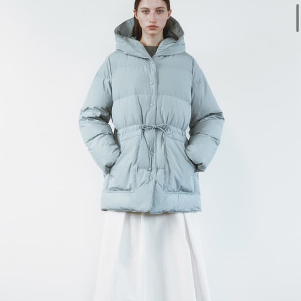 하시에 패딩 헤비 덤플링 다운 블루그레이 S