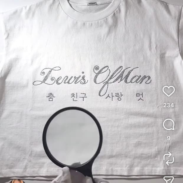 구해요) Dirddy x Lewis Ofman 내한 콘서트 티셔츠