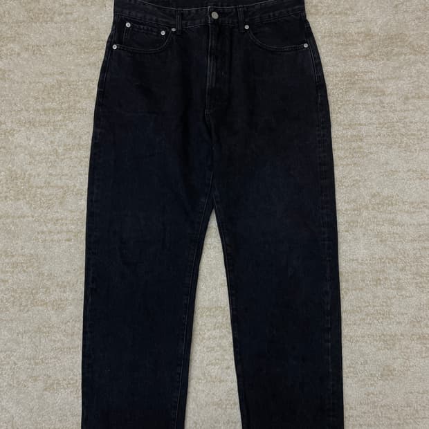 [L] 카키스 흑청 5pocket 셀비지 데님 청바지 khakis 흑청 