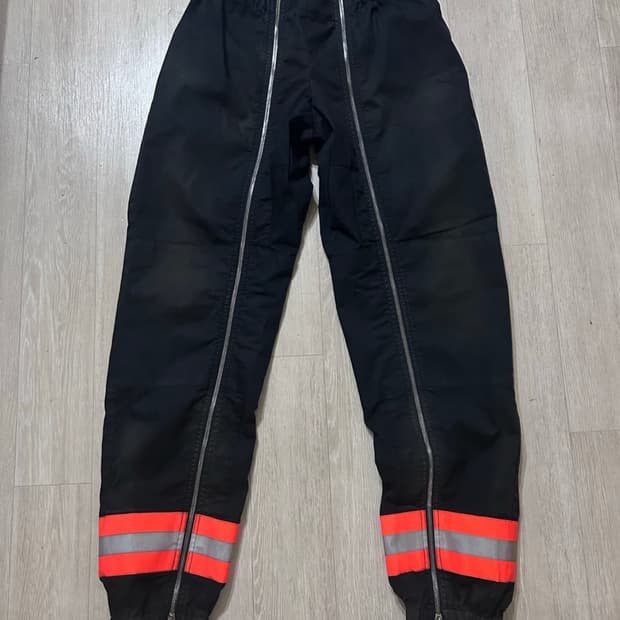 05ss 라프시몬스 x 캐빈클라인 소방관 지퍼 조거 팬츠