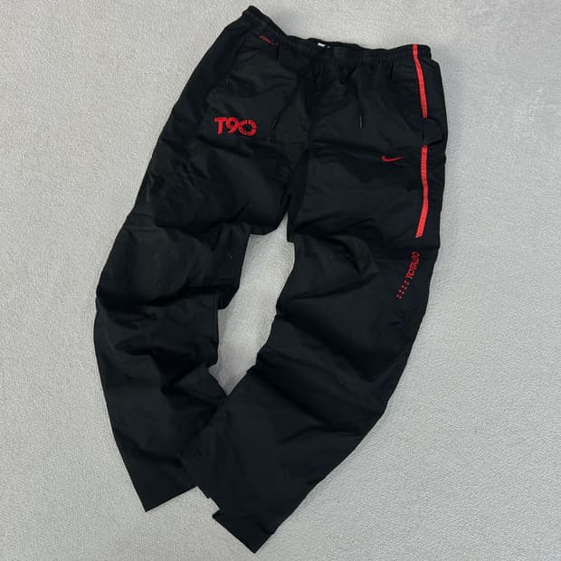 나이키 T90 검정색 트레이닝 바지 L