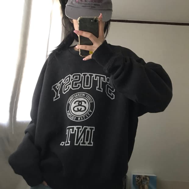 스투시 빅로고 맨투맨